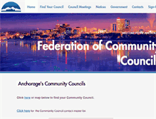 Tablet Screenshot of communitycouncils.org